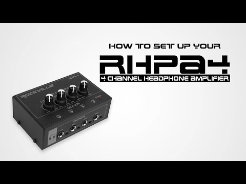 Bolanle PH400 4-Channel Headphone Amplifier with High Output Power, 8-Output Headphone Splitter (4x 3.5mm & 4x 6.35mm), Mono/Stereo Switch,Drives up to 250Ω Headphones for Studio, Band, Home Recording video review thumbnail