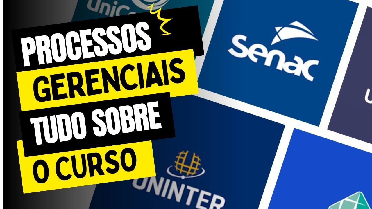 Tudo o que você precisa saber sobre o curso de Processos Gerenciais (Análise da grade) #gestão