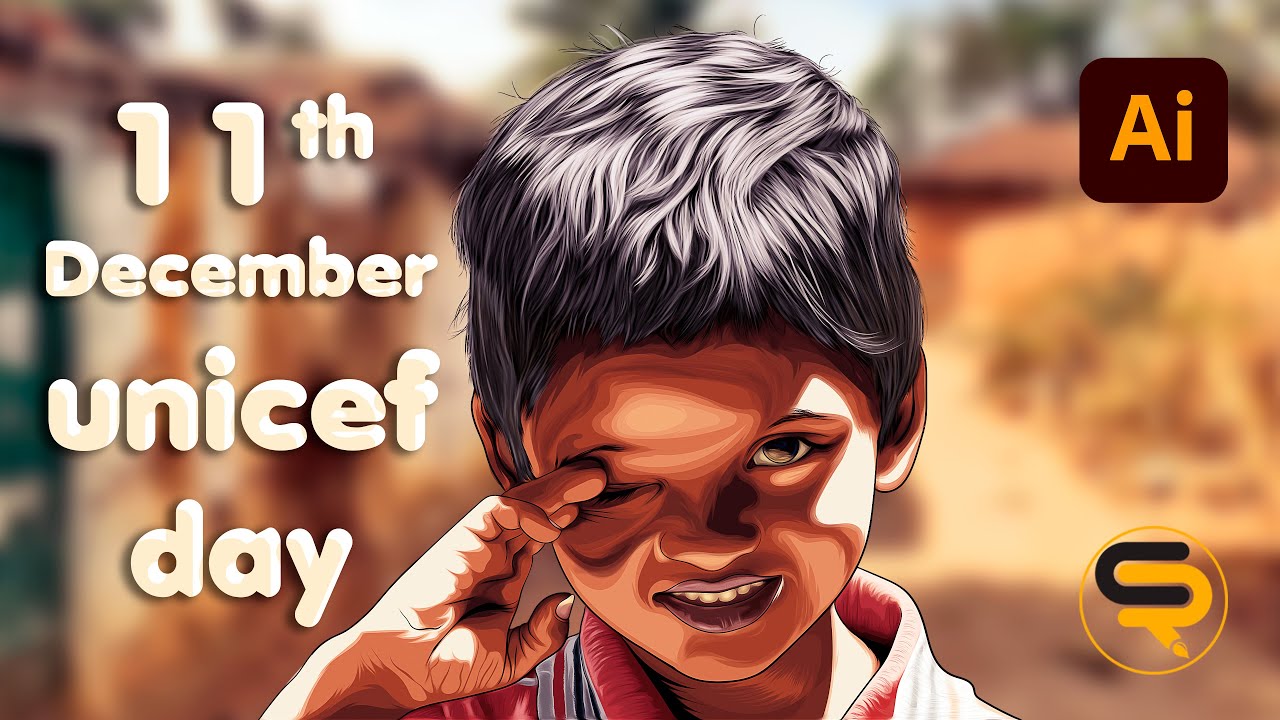 Child Vector Portrait #SHORTS