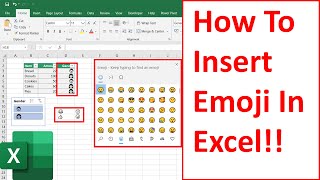 How To Insert Emoji In Excel