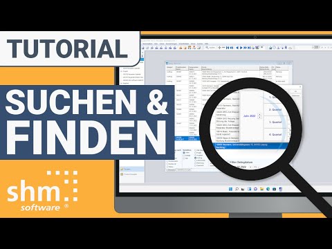 shm Handwerkersoftware Tutorial "Suchen & finden von Daten"