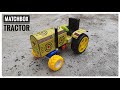 How To Make Matchbox JCB Tractor At Home DIY Electric Tractor From Matchbox Matchbox Crafts
