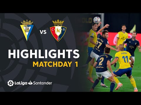 Highlights Cádiz CF vs CA Osasuna (0-2)