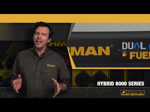 FIRMAN Dual Fuel 10,000/8000W Gasoline or Liquid Propane Powered Portable Generators