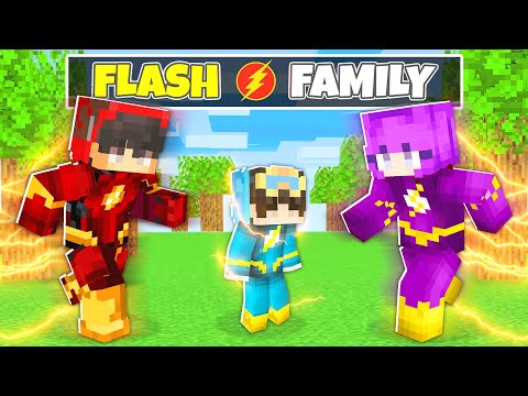 NICO Adopted By THE FLASH FAMILY in Minecraft! - Parody Story(Cash, Zoey,Mia and Shady TV)