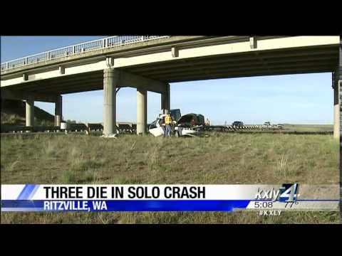 Three dead in single-car crash near Ritzville