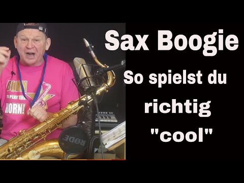 Saxophon Boogie Erklärvideo-Backingtrack-Noten-Sax Coach Stefan