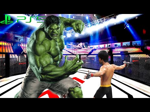 Bruce Lee vs Incredible Hulk ( EA Sports UFC 4 ) wwe mma