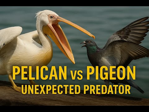 Pelican vs Pigeon | Unexpected Predator