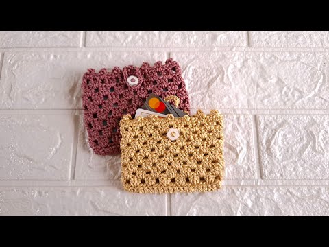 Tutorial Dompet Rajut Terbaru Furing Sederhana Crochet Purse Part 2