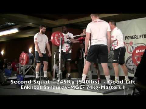 2015 IPF Masters World Championships M1 59-83 Kg Squats