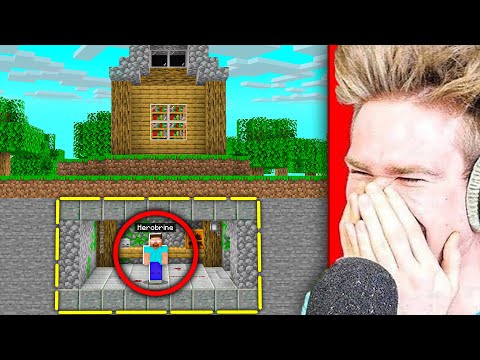 Doknes -  HAUNTED BASE UNDER THE TROLL VIEWER'S HOUSE XD |  Minecraft Extreme