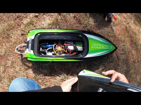 Upgraded SonicWake 8s Spektrum Firma 160a Smart ESC 1st Run on 8 cells