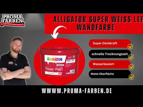 Alligator Super Weiß Reinweiß 9010 – Strahlendes Reinweiß für perfekte Wände! 🎨✨
