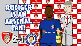 😂SCREW YOU CHELSEA!😂 ARSENAL 2-1 CHELSEA! (Song Parody Highlights Goals)