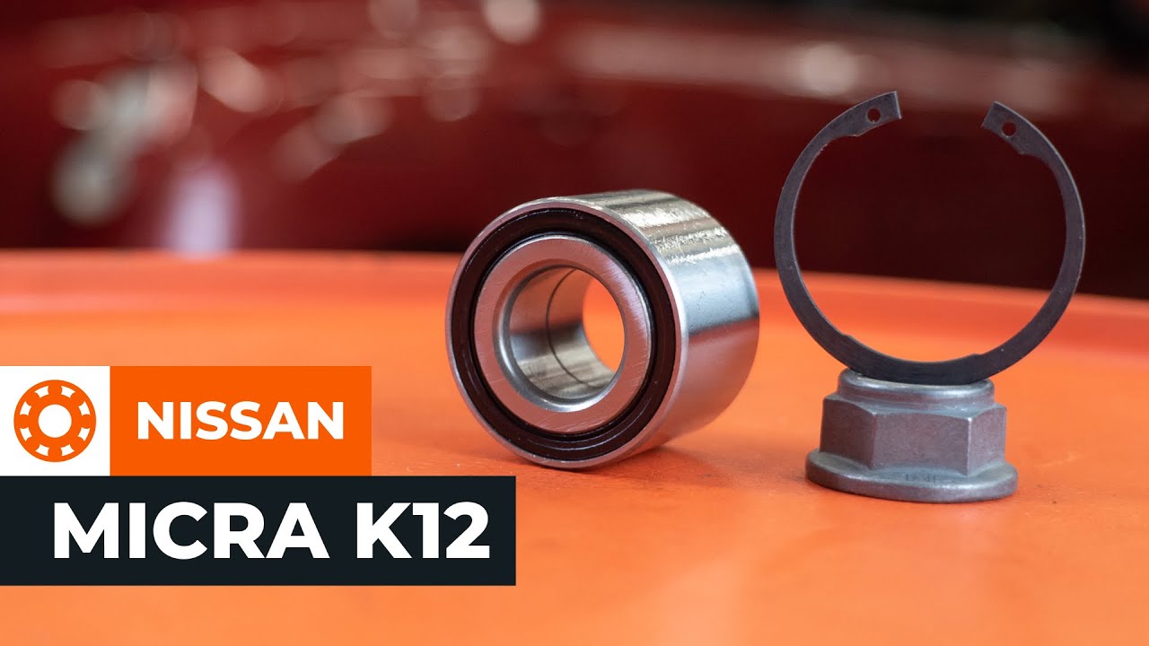 Kuinka vaihtaa pyöränlaakerit taakse Nissan Micra K12-autoon – vaihto-ohje