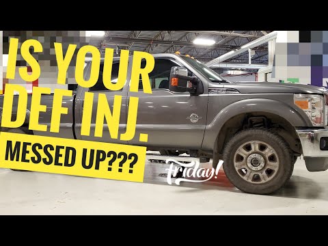 6.7 Ford Diesel - DEF injector SCREWED?! #broken #mechanic