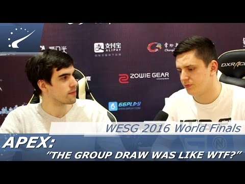 apEX: "The group draw was like WTF?" - WESG 2016