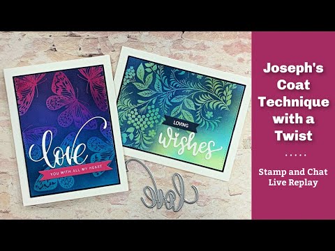 Joseph's Coat Technique- Stamp and Chat Live Replay