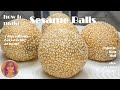 How To Make Sesame Balls At Home 4 Ingredient Chinese Jian Dui EASY RICE COOKER RECIPES