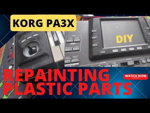 KORG PA3X Painting damaged plastic parts. The whole process. DIY