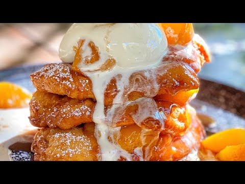 HOW TO MAKE DEEP FRIED PEACH COBBLER!!