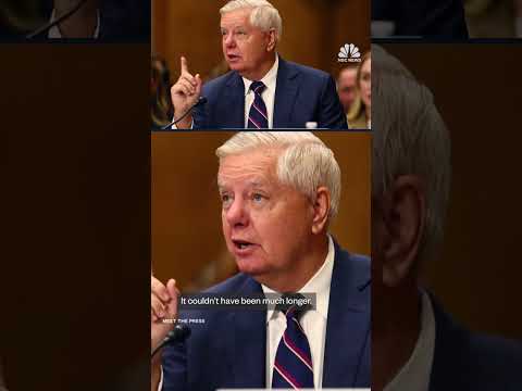 President Trump reflects on a phone call with Lindsey Graham shortly before he died