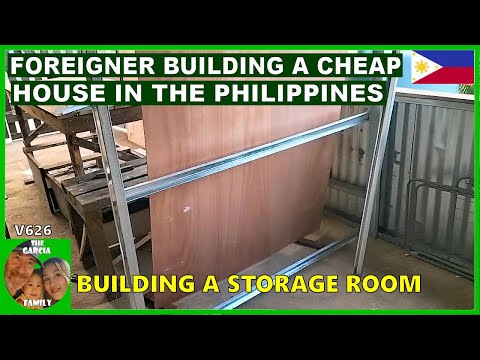 FOREIGNER BUILDING A CHEAP HOUSE IN THE PHILIPPINES - BUILDING A STORAGE ROOM - THE GARCIA FAMILY
