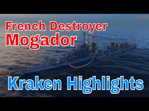 World of Warships French DD Destroyer Mogador Wows Gameplay Highlights