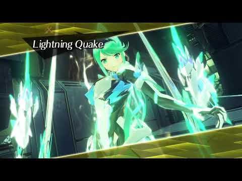 Myra Phytra & Rex . Lightning Quake . Arte Attack. Xenoblade Chronicles 2 .