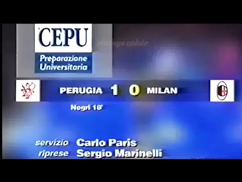Perugia-Milan 1:0, 1996/97 - Domenica Sportiva (Marco Nergi)