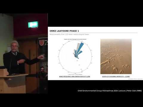 Oriel Environmental Group Michaelmas 2024 Lecture | Peter Gish (1986)