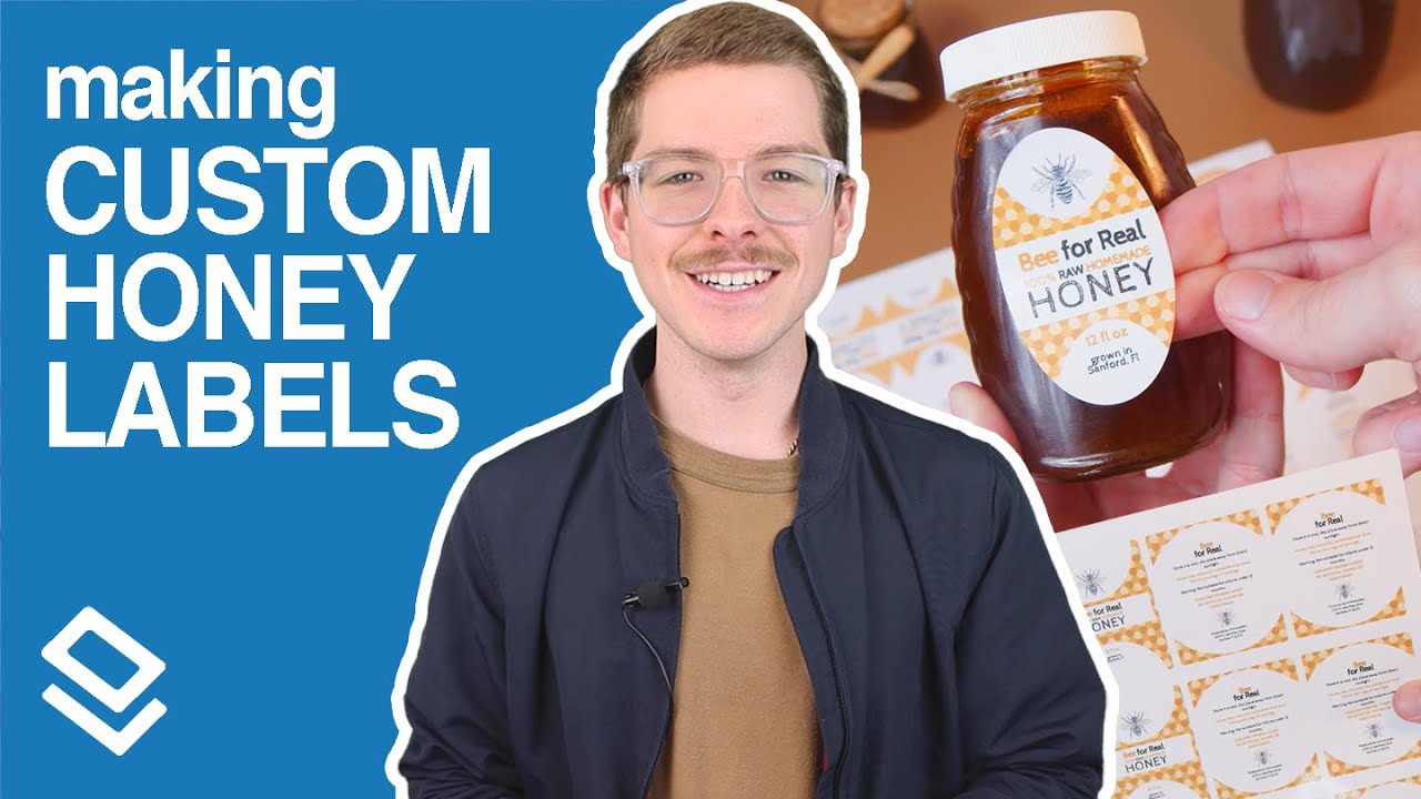 Making HONEY JAR LABELS in 5 Steps! 🍯🐝  | OnlineLabels