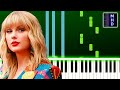 Taylor Swift - august - Piano Tutorial