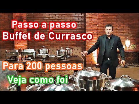 Buffet de Churrasco para 200 pessoas