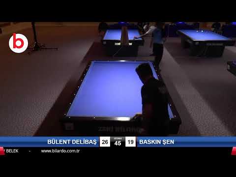 BÜLENT DELİBAŞ & BASKIN ŞEN Bilardo Maçı - 2020 TK 1.ETAP ANTALYA-1.TUR