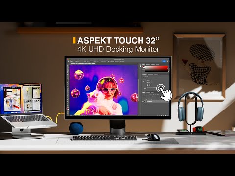Game-Changer for Creatives: Aspekt 32" 4K Touchscreen with USB-C Charging | Alogic