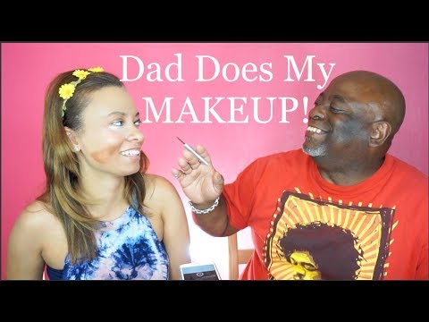 MY (POLITICALLY INCORRECT) DAD DOES MY MAKEUP! | Brittney Gray Video