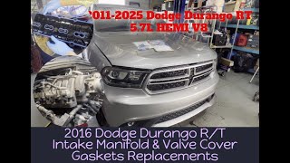 How to Replace a Valve Cover & Intake Manifold Gasket on 2016 Dodge Durango R/T 5.7L V8 Hemi EZHT