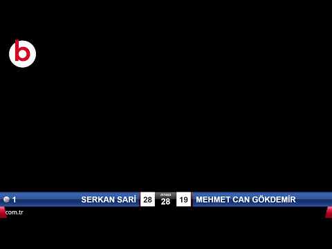 SERKAN SARİ & MEHMET CAN GÖKDEMİR Bilardo Maçı - 2021 TÜRKİYE ŞAMPİYONASI 2.ETAP-8.TUR