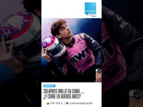 Colapinto brilló en China y podría correr en Buenos Aires con Alpine