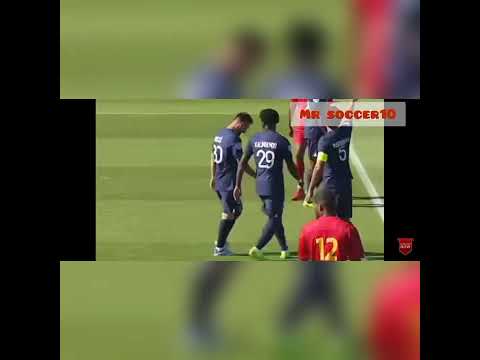 Messi gifts Ramos a penalty 🥰. Psg vs Quevilly  (friendlies2022)