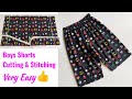 Boys Shorts Cutting And Stitching Baby Shorts
