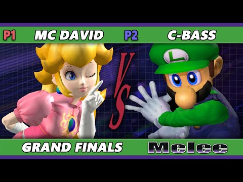 S@X 484 GRAND FINALS - MC David (Peach) Vs. C-Bass [L] (Luigi) Smash Melee - SSBM