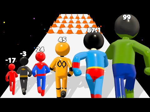 TALL HERO: Superhero Games - Level Up Runner (Scale Man Run) #tallmanrun Noob Pro Hacker