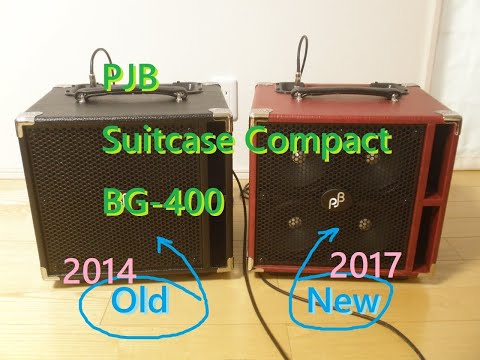 Phil Jones Bass (PJB) Suitcase Compact (BG-400) フィルジョーンズベース スーツケースコンパクト。NEW新型＆OLD旧型比較DEMO。Piranha