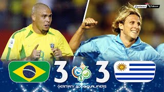 Brasil 3 x 3 Uruguay (Ronaldo x Forlan) ● 2006 World Cup Qualifiers Extended Goals & Highlights HD