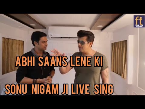 Abhi Saans Lene Ki | Live Sing Sonu Nigam Ji | #Shorts