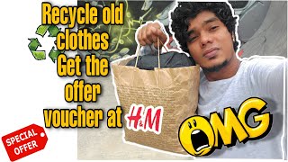 #Recycle old clothes ♻️ Get the offer voucher at H&M 😱   #hm