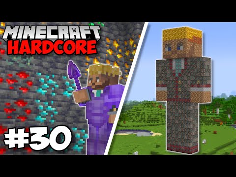 Farzy - I Built A GIANT ORE STATUE Of ME in Minecraft 1.18 Hardcore (#30)